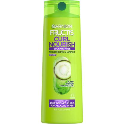 Picture of Garnier Fructis Curl Nourish Sulfate Free Moisturizing Shampoo, 12.5 Fl Oz, 1 Count (Packaging May Vary)