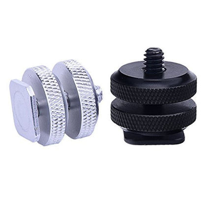 Picture of Sunmns Camera Hot Shoe Mount to 1/4 inch Screw Adapter, 2 Pieces