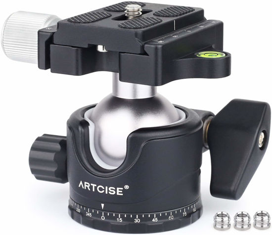 Panoramic Tripod Ball Head 36/46mm Ball Low Profile Tripod Head Ballhead Lever Release Clamp Q.R Plate/Mlok Arca Rail For Camera - 44 - View #6