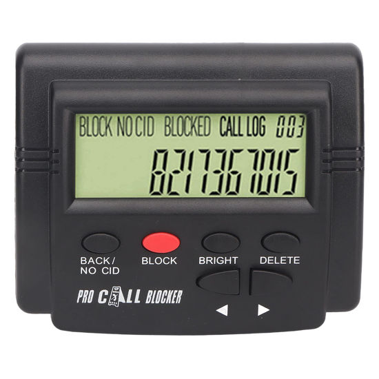 Picture of Call Blocker for Landline Phones, 2000Groups Blacklist Home Office Call Blocking Device, 100 Call List, LCD Display, for Most Landline Phones