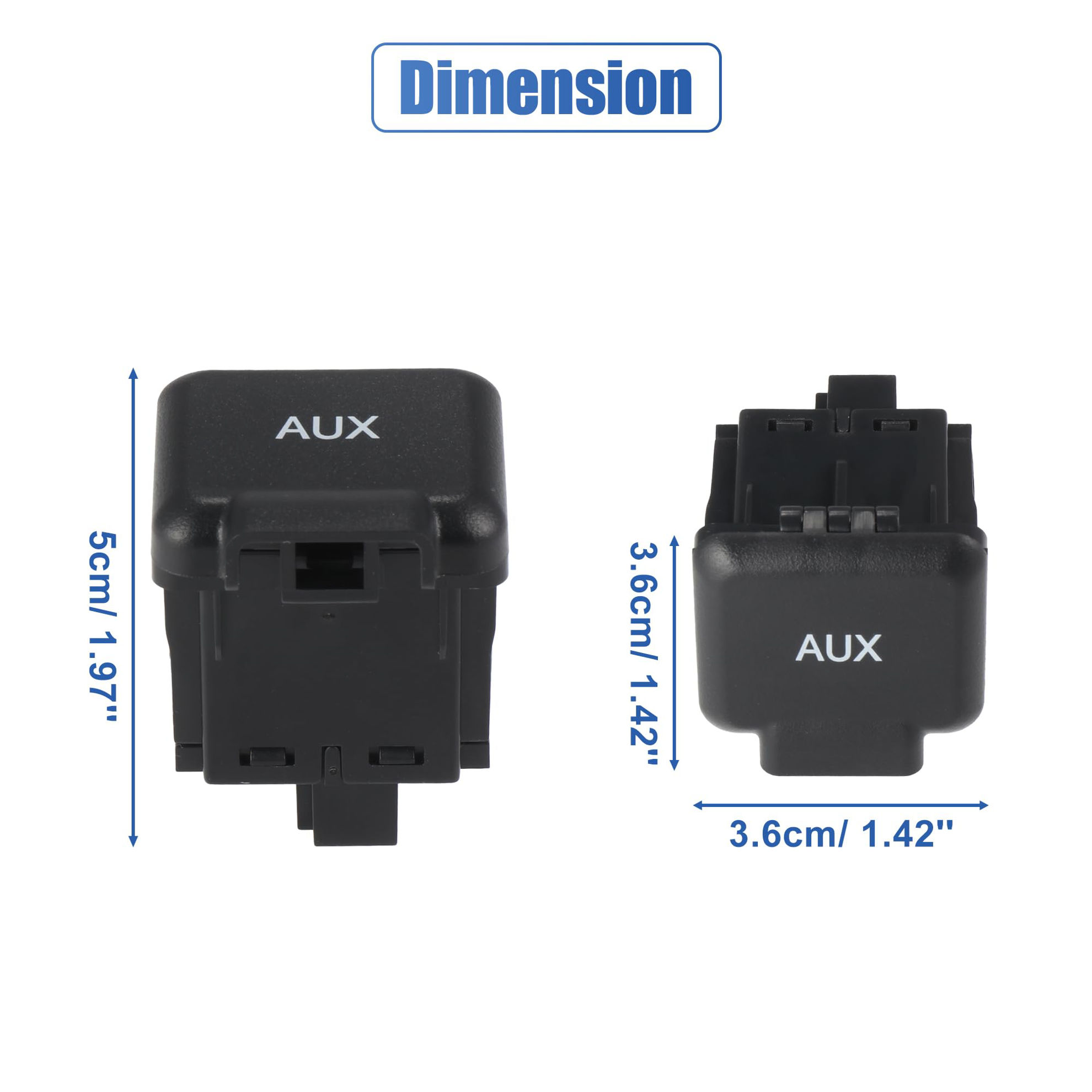 GetUSCart X AUTOHAUX Auxiliary Input Jack Assembly for Honda Ridgeline