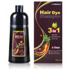 Picture of Ivnil Dark Brown Hair Dye Shampoo Instant Hair Color Shampoo for Gary Hair MEIDU- for Women & Men 3 in 1-100% Grey Coverage - Herbal Ingredients Hair Coloring Shampoo in Minutes 500ML