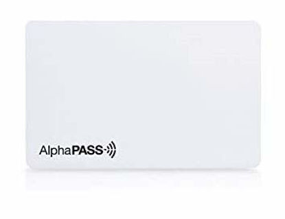 Picture of Same Day Custom Programmed AlphaPass PVC Proximity Card for Access Control. Replaces HID 1386 ISOProx II Cards. Standard 26 bit H10301 Format. Choose Your Facility Code & Range. (100 Pack)
