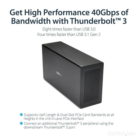 GetUSCart- StarTech.com Thunderbolt 3 PCIe Expansion Chassis, External ...