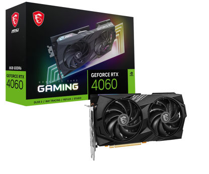Picture of MSI Gaming GeForce RTX 4060 8GB GDRR6 128-Bit HDMI/DP Nvlink TORX Fan 4.0 Ada Lovelace Architecture Graphics Card (RTX 4060 Gaming 8G)