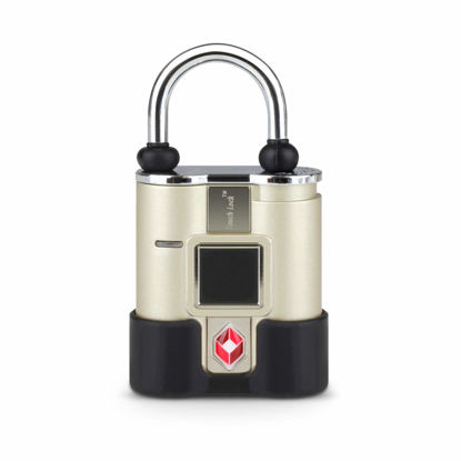Picture of Aluratek Bio-Key TouchLock TSA Approved All Weather Keyless Bio-Lock with Fingerprint Recognition - Touchscreen (ATLTSAF), Silver