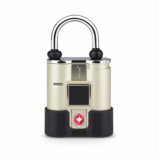 Picture of Aluratek Bio-Key TouchLock TSA Approved All Weather Keyless Bio-Lock with Fingerprint Recognition - Touchscreen (ATLTSAF), Silver