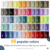 Picture of JODSONE 60 PCS Gel Nail Polish Set All Seasons No Wipe Base Coat Matte Glossy Top Coat Nail Gel Polish Kit for Starter Manicure DIY at Home Enjoy Fun