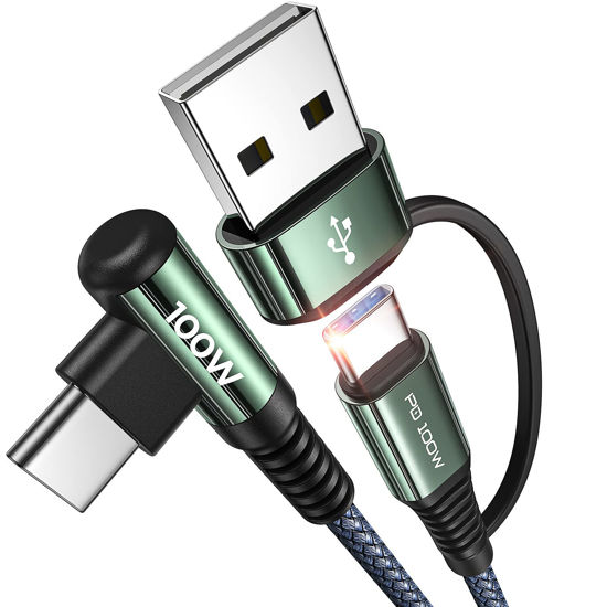 USB C Cable Fast Charging 100W 5A  E-Marker & Aluminum, iPhone 15  Compatible - uni