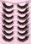 Picture of Mink Lashes Fluffy 6D False Eyelashes 17mm Wispy Cat Eye Lashes that Look Like Extensions Strip Lashes Pack