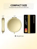 Picture of Getinbulk Compact Mirror Bulk, Set of 2 Double-Sided 1X/2X Magnifying Purse Pocket Makeup Mirrors(Round, Gold)