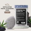 Picture of KOL Face Scrubber, Charcoal Infused Exfoliating Facial Cleansing Pads, Reusable Exfoliator Face Sponge for Daily Face Cleaning and Makeup Removal, 8 Count