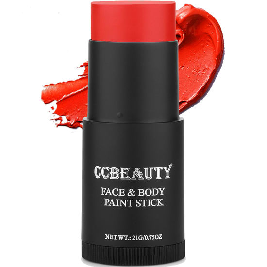 GetUSCart CCBeauty Red Face Body Paint Stick Makeup, Creamy Blendable
