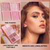 Picture of Erinde 10 Colors Eyeshadow Palette - Matte Shimmer Glitter Ultra-Blendable, High Pigmented, Natural-Looking Korean Eye Makeup, Pink Eyeshadow Palette with Brush, Rose Pink