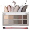 Picture of Erinde 10 Colors Eyeshadow Palette Makeup - Matte Naked Eye Shadow, Ultra-Blendable, Naturing-Looking, Long Lasting, Neutral Nudes Eye Shadow Palette with Brush, Suitable for Older Women, Cement Color