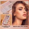 Picture of Erinde 10 Colors Eyeshadow Palette Makeup - Matte Naked Eye Shadow, Ultra-Blendable, Naturing-Looking, Long Lasting, Neutral Nudes Eye Shadow Palette with Brush, Suitable for Older Women, Cement Color