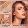 Picture of Erinde 10 Colors Eyeshadow Palette Makeup - Matte Shimmer Glitter Eye Shadow, Ultra-Blendable, High Pigmented, Naturing-Looking, Neutral Nude Eyeshadow Palette with Professional Brush, Sunset