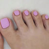 Picture of Outyua Solid Square Fake Toenails Matte Press on Toenails Purple Short Acrylic False Toes Nails Artificial Beach Summer Full Cover Toenail for Women and Girls 24Pcs (Light Purple)