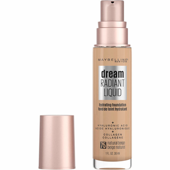 Picture of Maybelline New York Dream Radiant Liquid Medium Coverage Hydrating Makeup, Lightweight Liquid Foundation, Natural Beige, 1 Count