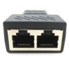 Picture of Qaoquda RJ45 Splitter Adapter 1 to 2 Dual Female Port CAT 5/CAT 6 LAN Ethernet Socket Splitter Connector Adapter