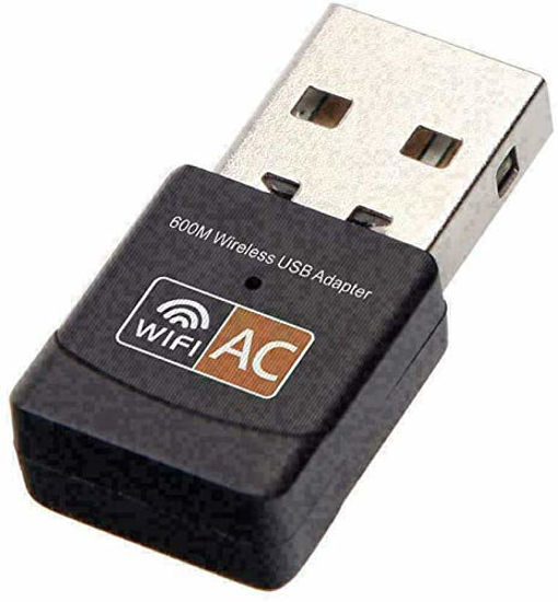 Picture of USB WiFi Adapter, AC600 Mbps Dual Band 2.4/5Ghz Wireless USB Mini WiFi Network Adapter 802.11 Mini Wireless for Laptop/Desktop/PC, Support Desktop Laptop MAC Book Windows Notebook