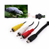 Picture of Mini USB to 3 RCA Cable AV Stereo Audio Video Cable Replacement for Canon AVC-DC400ST Canon EOS 7D, 60D, 60Da,70D,100D,550D, 600D, 650D, 700D & Canon EOS Rebel SL1, T2i, T3i, T4i, Digital SLR Camera