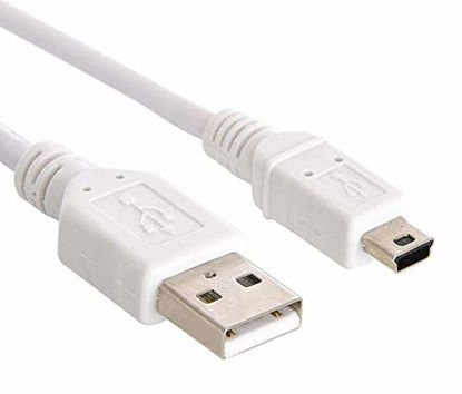 Picture of 6FT Long USB Power Charger Cable for Texas Instruments ti-84 Plus CE Graphing Calculator/TI-84 Plus Graphing Calculator Charger (White)
