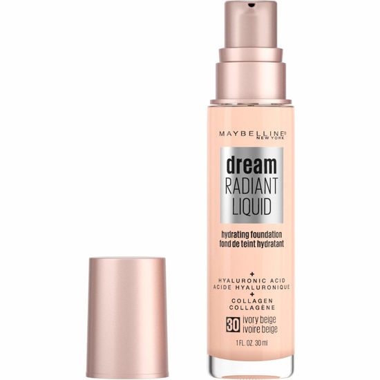 Picture of Maybelline New York Dream Radiant Liquid Medium Coverage Hydrating Makeup, Lightweight Liquid Foundation, Ivory Beige, 1 Count