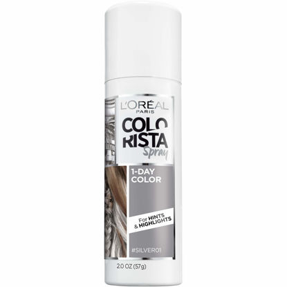 Picture of L’Oréal Paris Colorista 1-Day Washable Temporary Hair Color Spray, Silver, 2 Ounce