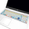 Picture of SANFULIN Keyboard Cover for 2021 2020 2019 Dell Inspiron 15 5501 5502 5505 5508 5584 5590 5593 5598 15.6" & Inspiron 15 7000 7590 7591 7501 7506 7706 7790, Vostro 7590 5590 7500, Litter Flowers