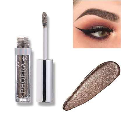 Picture of KDOWES Liquid Eyeshadow, Waterproof Glitter Shimmer Sparkle Eye Stick Easy To Wear Long Lasting Eyeliner Eye Pencil Makeup Cosmetics(A104)