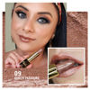 Picture of Oulac Metallic Shine Brown Lipstick for Women, High Impact Lipcolor with Moisturizing Creamy Formula, Vegan & Cruelty-Free, Full-Coverage Lip Color 4.3 g/0.15 oz (Guilty Pleasure (09))