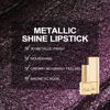 Picture of Oulac Metallic Black Lipstick for Women, High Impact Lipcolor with Moisturizing Creamy Formula, Vegan & Cruelty-Free, Full-Coverage Lip Color 4.3 g/0.15 oz, Midnight Mirage(21)