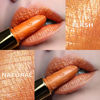Picture of Oulac Metallic Shine Orange Lipstick, High Impact Lipcolor with Moisturizing Creamy Formula, Long Lasting, Vegan & Cruelty-Free, Full-Coverage Lip Color 4.3 g/0.15 oz, Persimmons(19)