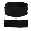 Picture of MapofBeauty 3 Pack Yoga Headbands Stretchy Cotton Head Band Hairwarp Sports Running Exercise Gym (Black/White)