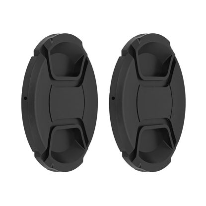 Picture of SIOTI 86mm Lens Cap, 2 Packs + 1 Piece Cleaning Wiper, Model:LC-86, Compatiable with Camera Lens & Lens Filter & Filter Adapter Ring etc.(86mm)