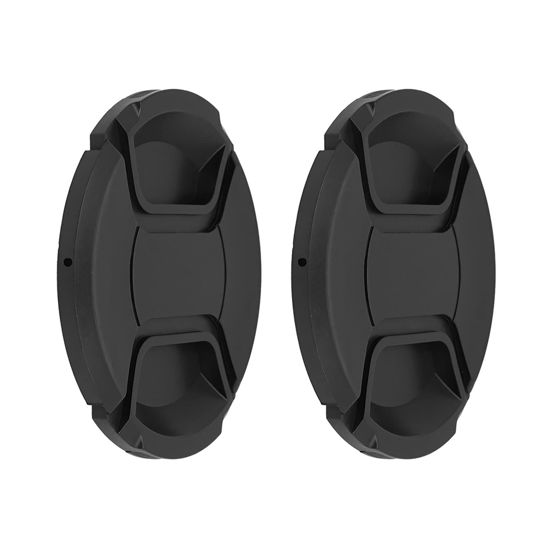 Picture of SIOTI 86mm Lens Cap, 2 Packs + 1 Piece Cleaning Wiper, Model:LC-86, Compatiable with Camera Lens & Lens Filter & Filter Adapter Ring etc.(86mm)