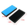 Picture of ZZHXSM 2Pcs 80mm Heatsink 80 x 40 x 11mm Black Aluminum Heat Sink Radiator Cooler with Thermal Conductive Adhesive Tape Cooling Fin for Cooler Electronics CPU Led