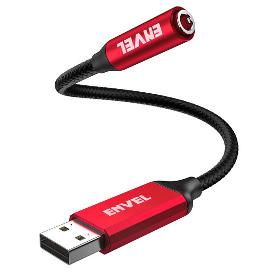 GetUSCart- ENVEL USB to 3.5mm Jack Audio Adapter, …