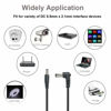 Picture of AlloverPower 4-Pack DC Male to Male Cable 5.5mm X 2.1mm Connector Plug Patch Wire Adapter Extension Cord for Strip Light, DVR CCTV Surveillance Security Camera, Audio Recording, Car, Monitor 2Ft