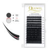 Picture of QUEWEL Eyelash Extension Supplies 0.10 C Curl Mix-8-14mm Classic Individual Lash Extensions|Optinal 0.03/0.05/0.07/0.10/0.15/0.20 C/D Single 8-25mm Mix 8-14mm 15-20mm 20-25mm|(0.10 C MIX-8-14mm)