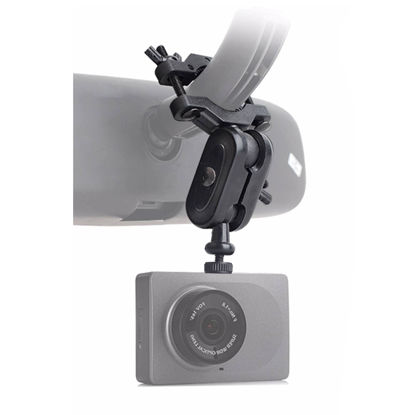 Picture of Universal Dash Cam Mount Rear View Mirror Holder with 16 Different Joints Compatible with APEMAN, Falcon F170, Old Shark, Peztio, Rexing V1P, Roav, UGSHDI, Z-Edge and Most Car Dash Camera