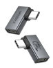 Picture of XAOSUN 240W 90 Degree USB C Adapter, Right Angle USB C Male to USB C Femal Adapter, 40Gbps PD 240W USB4 Adapter for Thunderbolt 4,MacBook,Tablet,Docks,ROG Ally,Steam Deck (2 Pack)