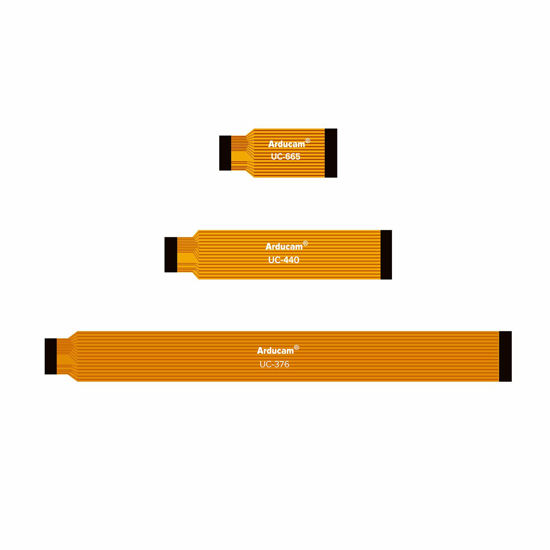 Picture of Arducam for Raspberry Pi Zero Camera Cable Set, 1.5" 2.87" 5.9" Ribbon Flex Extension Cables for Pi Zero&W, Pack of 3