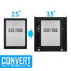Picture of S.H.Y SPRUCES SSD Metal Mounting Bracket Kit, 2.5 to 3.5 Hard Drive Adapter, Compatible with Any 2.5 to 3.5 Drive Bay, with SATA Data Transfer Cable and SATA Power Cable