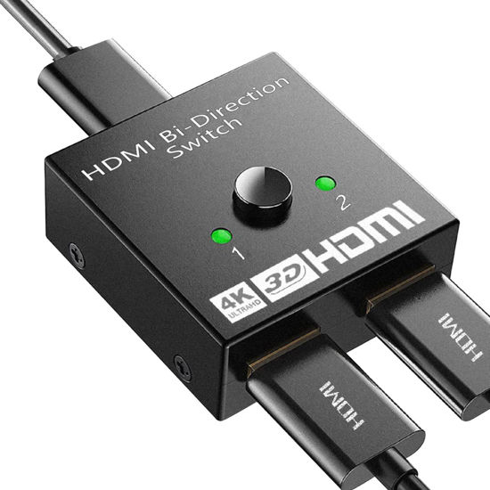 GetUSCart- HDMI Switch HDMI Splitter 4K@60HZ, HDR UHD HDMI2.0