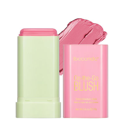 Picture of Multi-Use Makeup Blush Stick,Beauty Solid Moisturizer Stick,Waterproof Natural Nude Makeup,Tinted Solid Moisturizer Stick for Eyes Lips Cheek(Shy Pink)