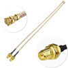 Picture of Bingfu Dual Band WiFi Antenna 2.4GHz 5GHz 5.8GHz 3dBi MIMO RP-SMA Male (2-Pack) + 2 x 12 inch u.fl to Rp-SMA Cable for WiFi Router Wireless Mini PCI Express PCIE Network Card Adapter