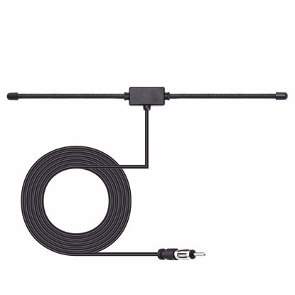 Picture of Bingfu Car Antenna Car FM AM Radio Dipole Antenna Adhesive Mount Car Stereo Antenna for Vehicle Truck SUV Car Radio Stereo in Dash Head Unit CD Media Receiver Player Audio Radio Marine Boat Radio