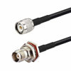 Picture of Bingfu RTK Survey GPS Antenna Extension Cable TNC Male to Female Bulkhead Mount RG58 Coax Jumper Cable 1m 3 feet for Vehicle Trimble Topcon Leica Sokkia GNSS RTK Receiver Marine Boat GPS Navigation